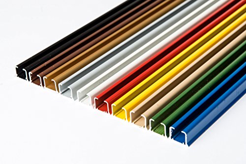 Rollmayer glänzend einläufig Gardinenschiene aus Aluminium (Weiß Gardinenschiene mit Faltenlegehaken, 180cm) Deckenbefestigung mit SMART-KLICK Montage, Innenlaufschiene für Vorhänge